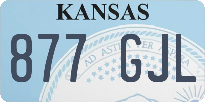 KS license plate 877GJL