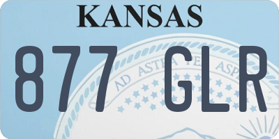 KS license plate 877GLR