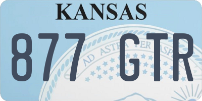 KS license plate 877GTR
