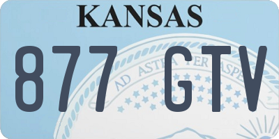 KS license plate 877GTV