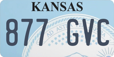 KS license plate 877GVC