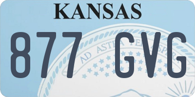 KS license plate 877GVG