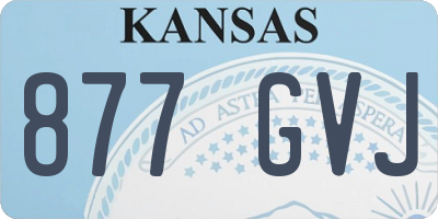 KS license plate 877GVJ