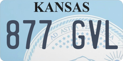 KS license plate 877GVL