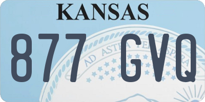 KS license plate 877GVQ