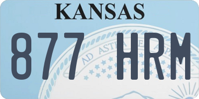 KS license plate 877HRM