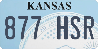 KS license plate 877HSR