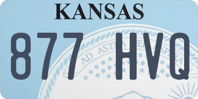 KS license plate 877HVQ