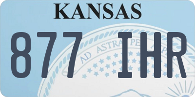 KS license plate 877IHR