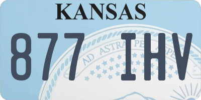 KS license plate 877IHV