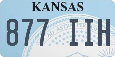 KS license plate 877IIH