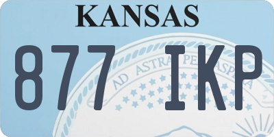 KS license plate 877IKP