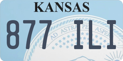 KS license plate 877ILI
