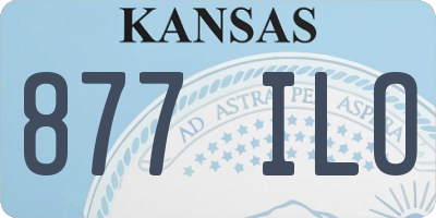 KS license plate 877ILO