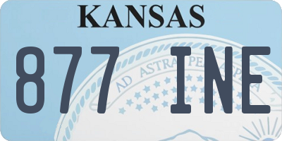 KS license plate 877INE