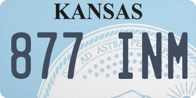 KS license plate 877INM