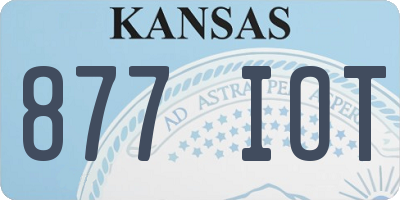 KS license plate 877IOT