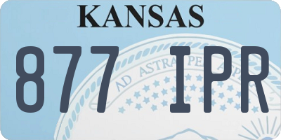 KS license plate 877IPR