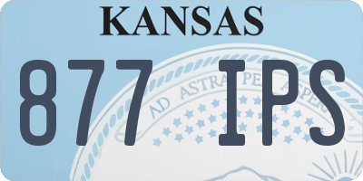 KS license plate 877IPS