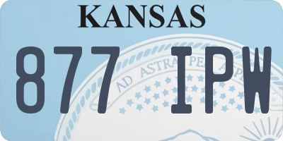 KS license plate 877IPW