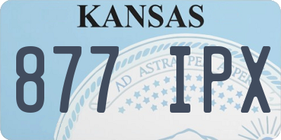 KS license plate 877IPX