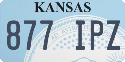 KS license plate 877IPZ
