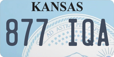 KS license plate 877IQA