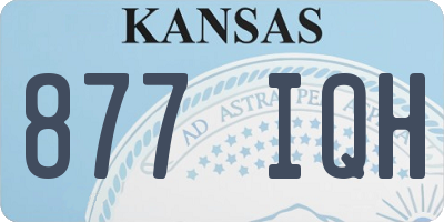 KS license plate 877IQH