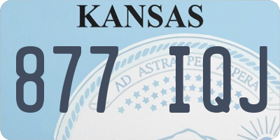 KS license plate 877IQJ