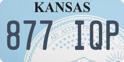 KS license plate 877IQP