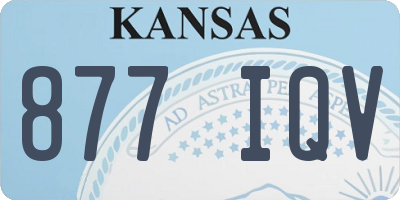 KS license plate 877IQV