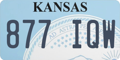 KS license plate 877IQW