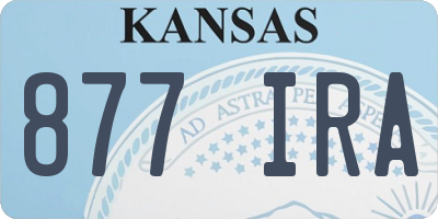 KS license plate 877IRA