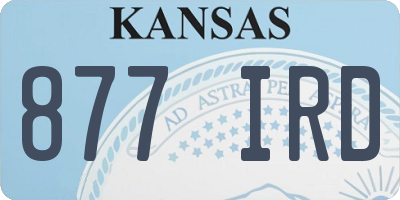 KS license plate 877IRD