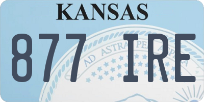 KS license plate 877IRE