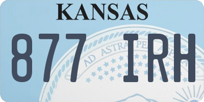 KS license plate 877IRH