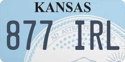 KS license plate 877IRL