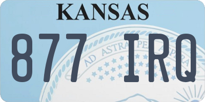 KS license plate 877IRQ