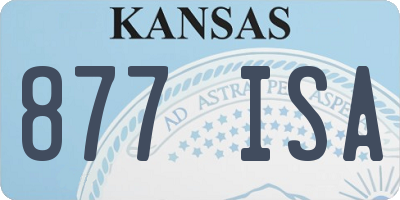 KS license plate 877ISA