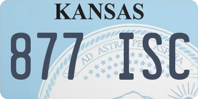 KS license plate 877ISC