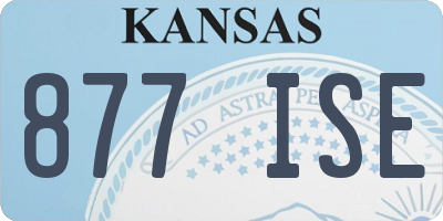 KS license plate 877ISE