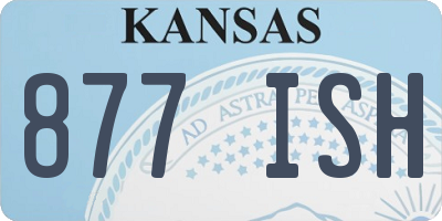 KS license plate 877ISH