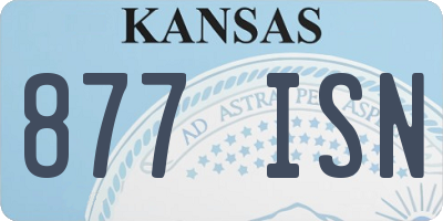 KS license plate 877ISN