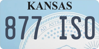KS license plate 877ISO