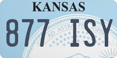 KS license plate 877ISY