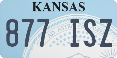 KS license plate 877ISZ