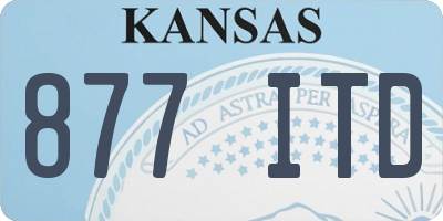 KS license plate 877ITD