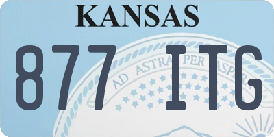 KS license plate 877ITG