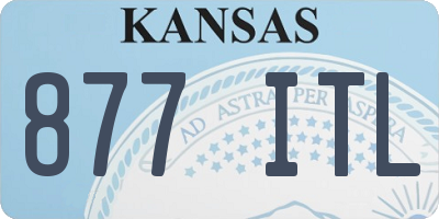 KS license plate 877ITL