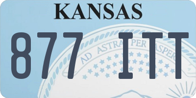 KS license plate 877ITT
